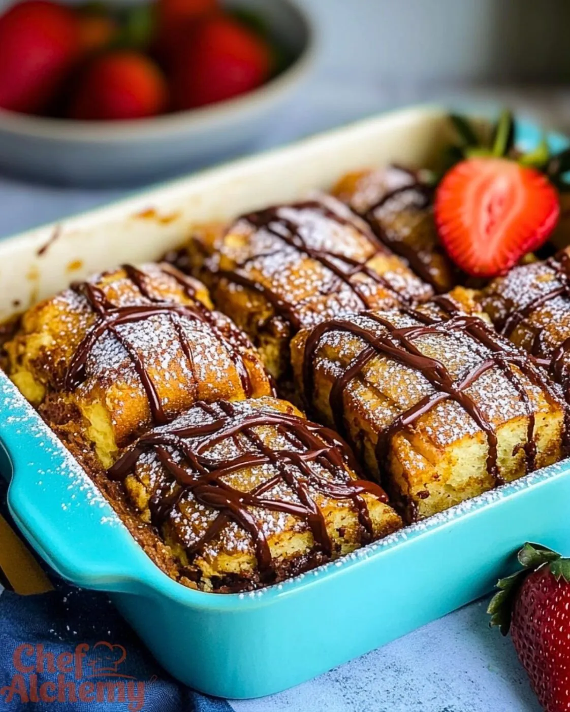 Nutella French Toast Casserole