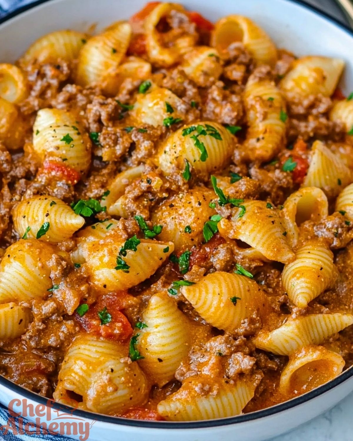Creamy Beef and Shells Recipe