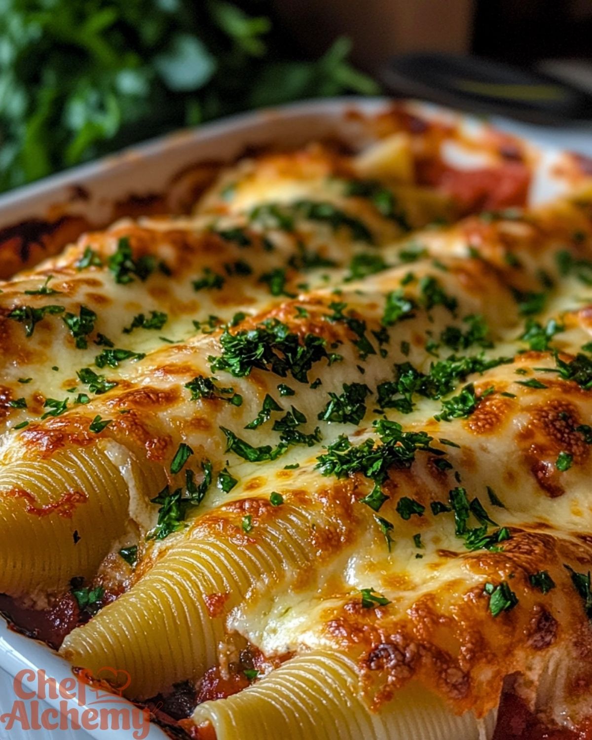 Cheesy Spinach Stuffed Shells