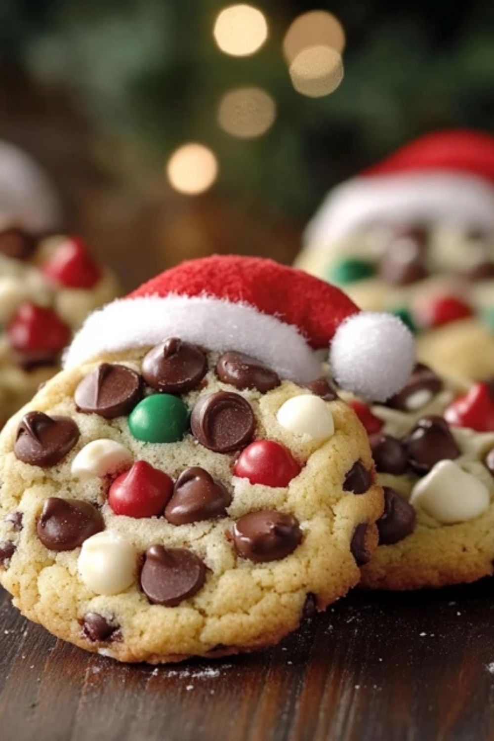 Cake Mix Chocolate Chip Santa Cookies