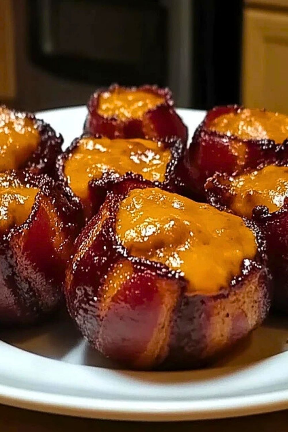 Cheddar-Stuffed BBQ Bacon Bombs