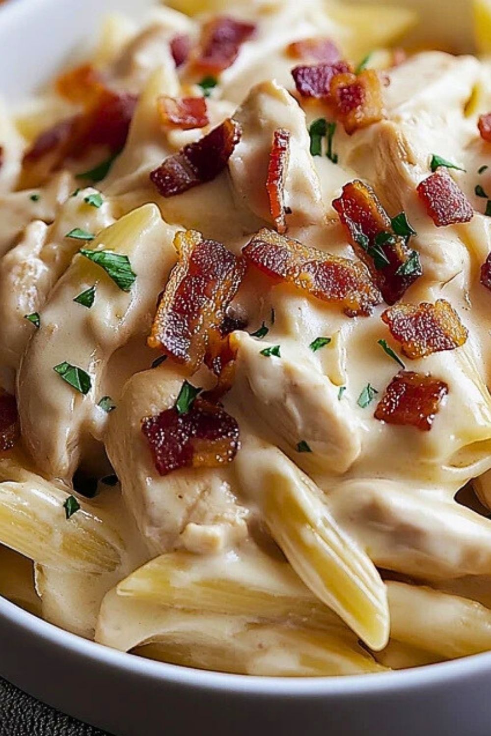 Cream Cheese Bacon Chicken Pasta