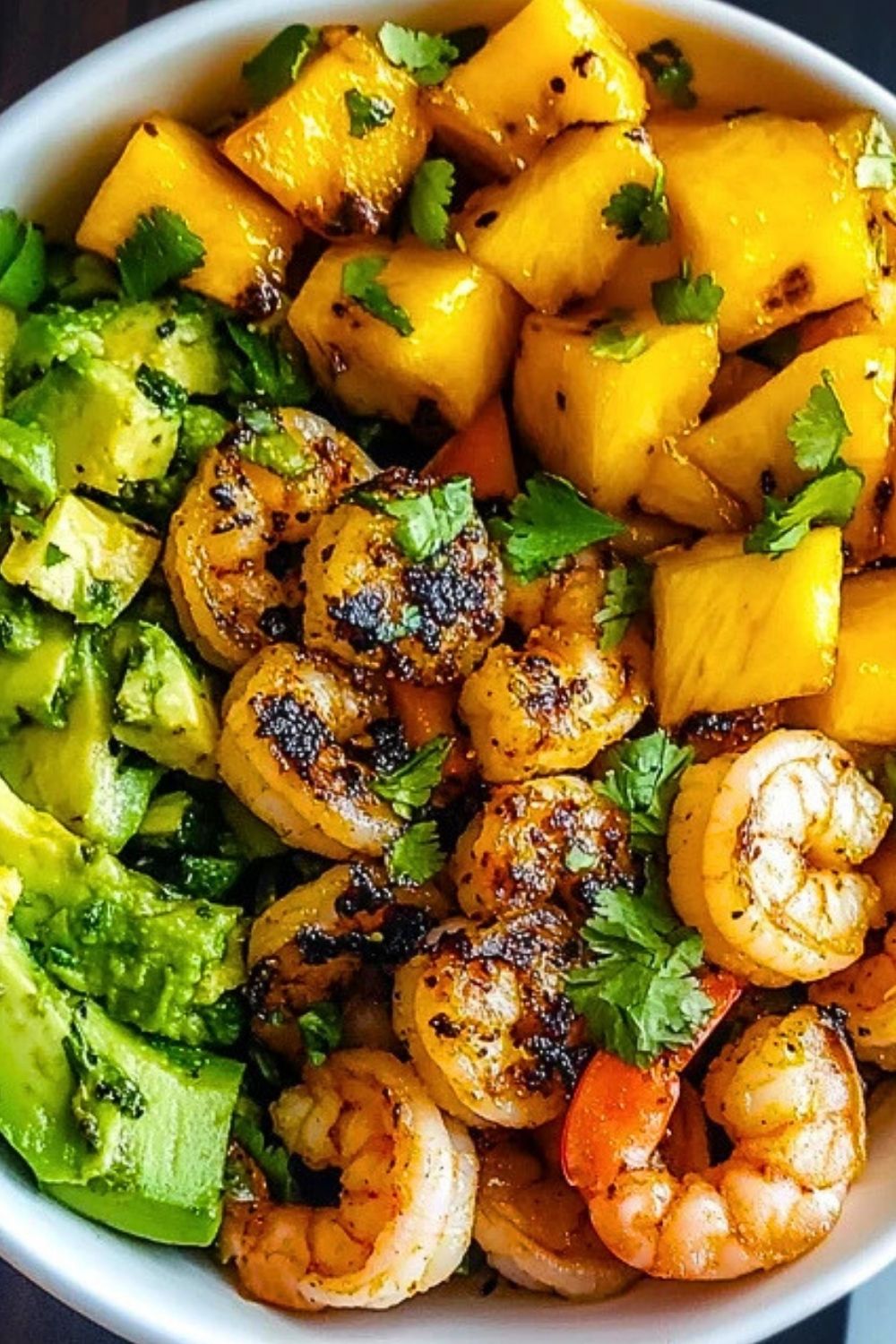 Shrimp Avocado Mango Bowls