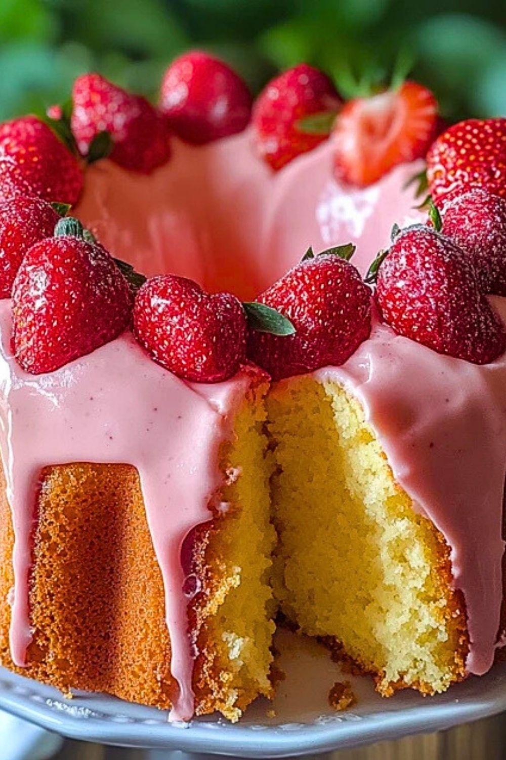Strawberry Cheesecake Bundt Cake