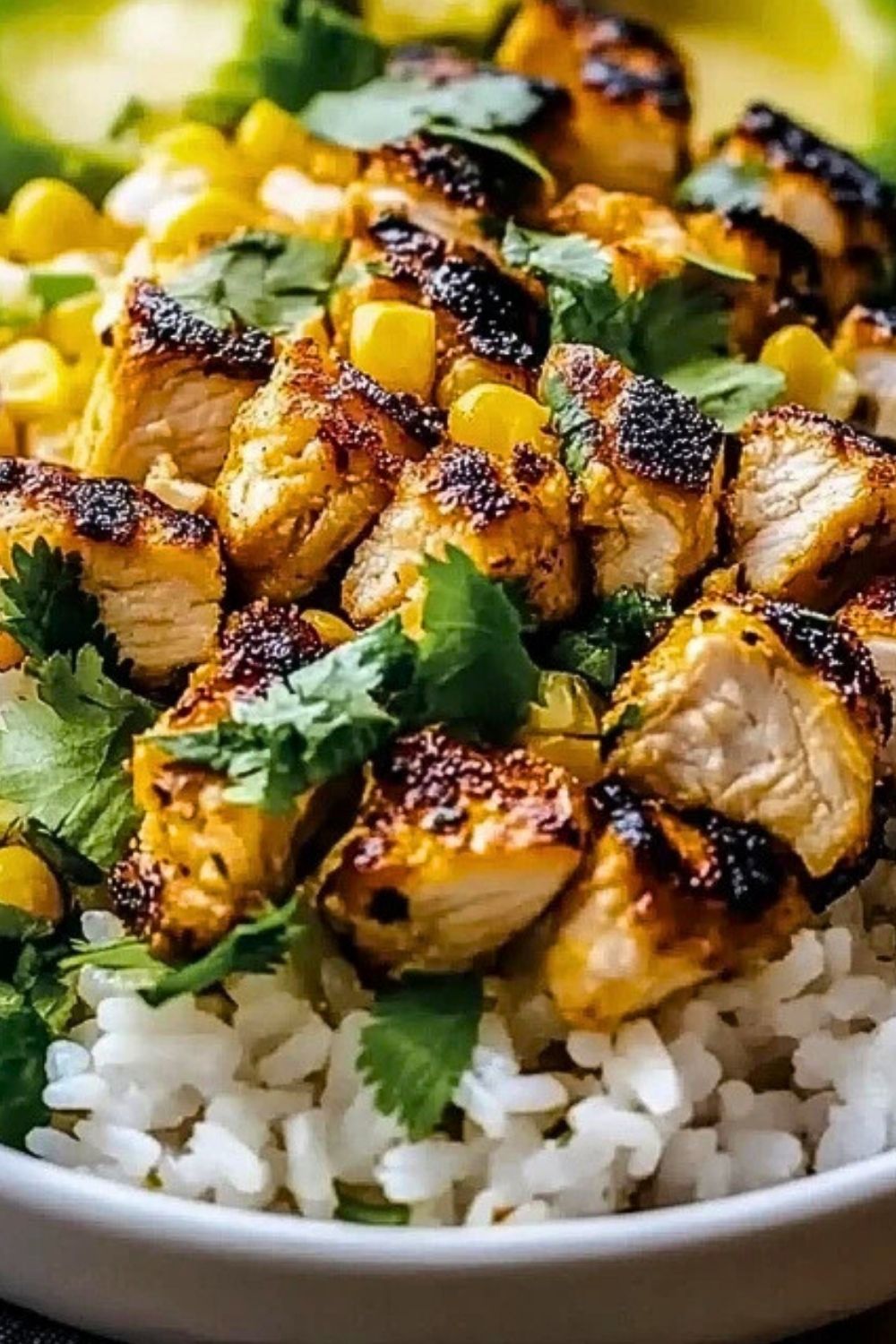 Street Corn Chicken Rice Bowl