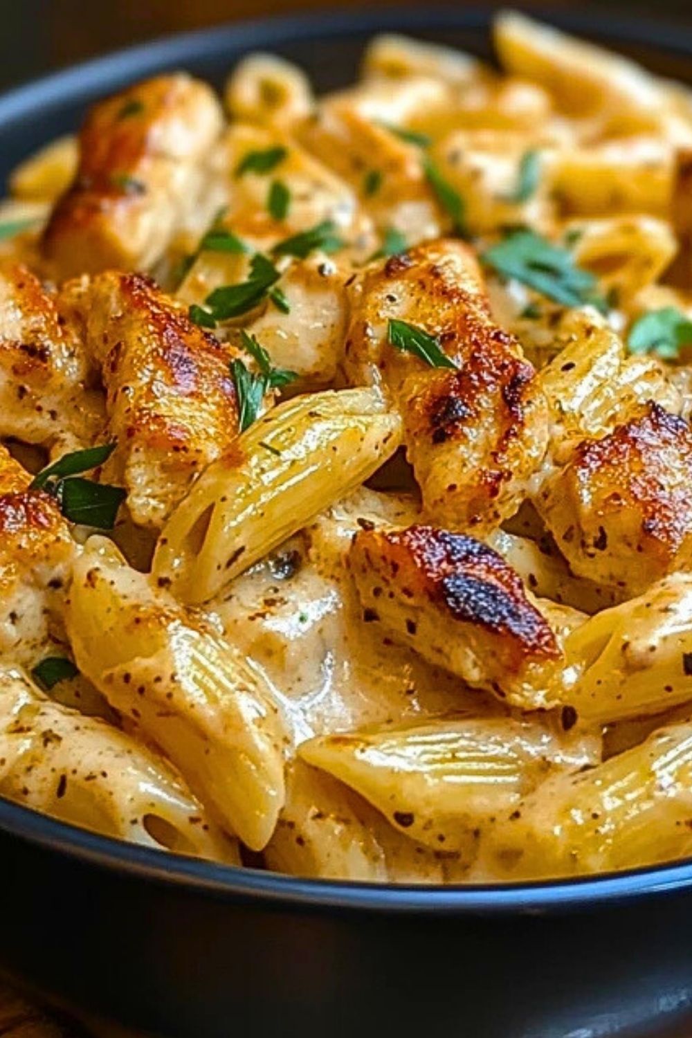 Ultimate Cajun Mozzarella Chicken Ranch Pasta
