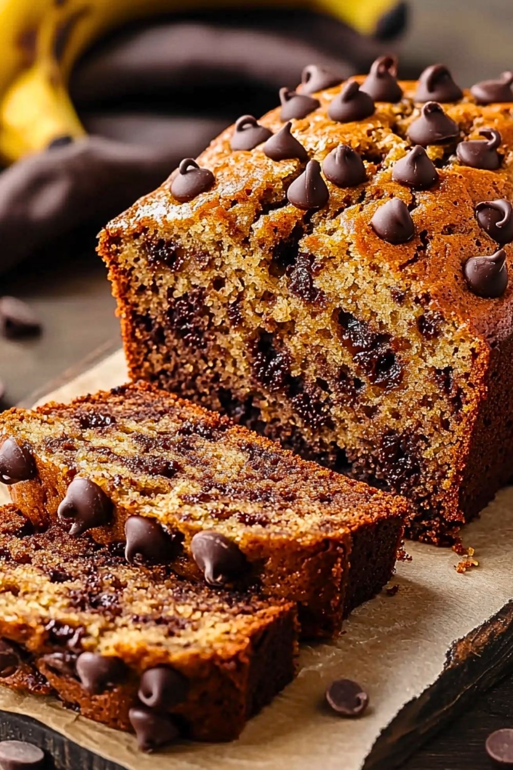 Irresistible Super Moist Chocolate Chip Banana Bread Recipe