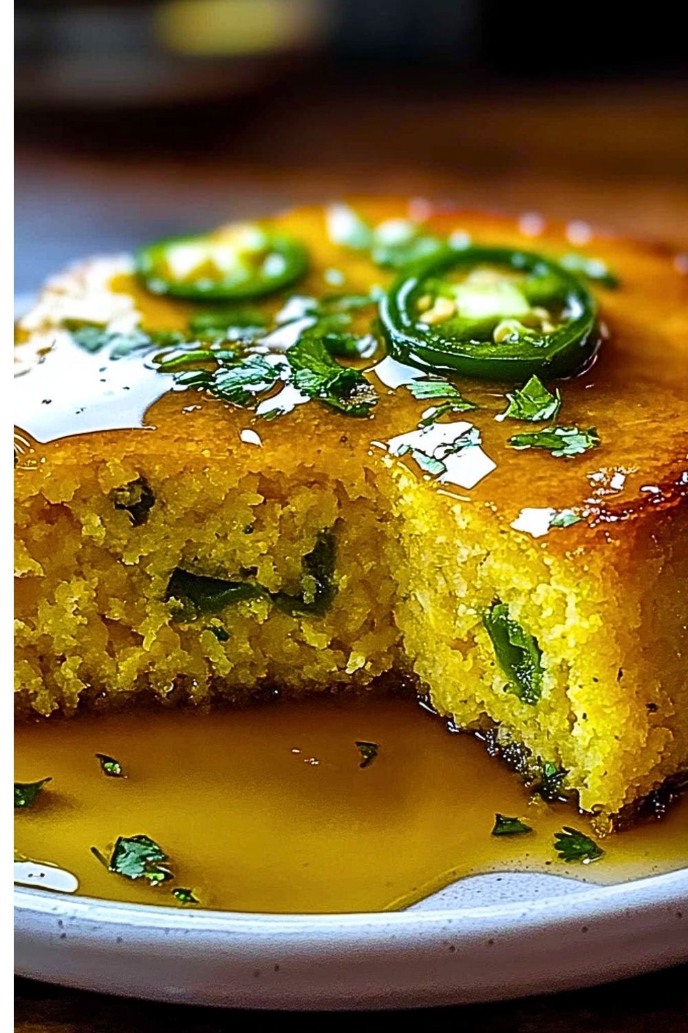 Jalapeño Cornbread with Lime Honey Glaze