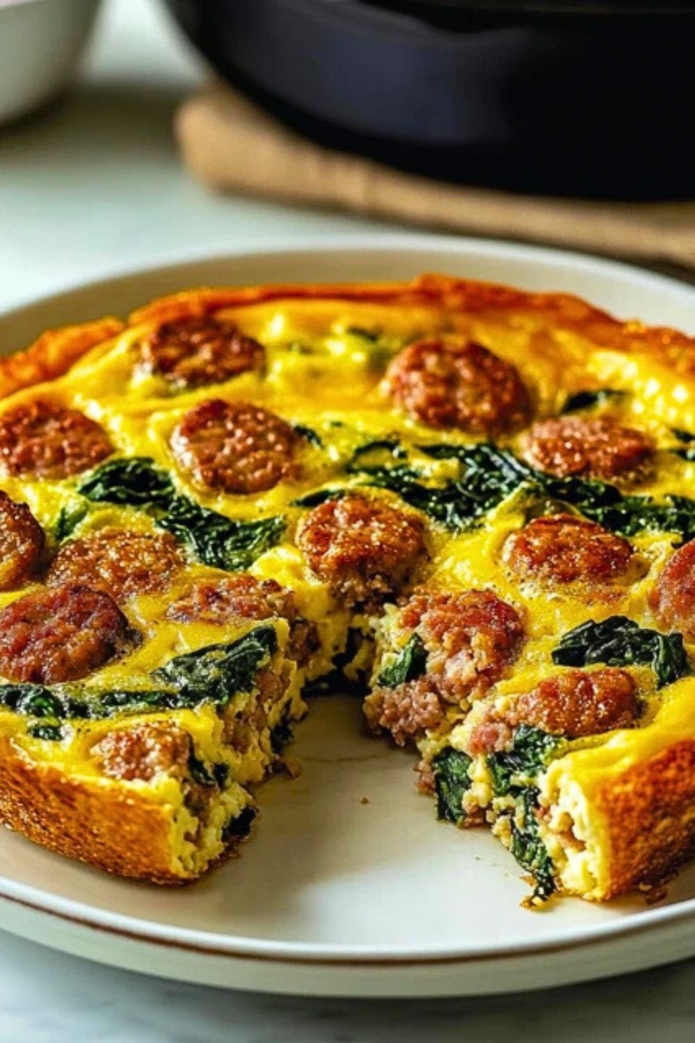 Sausage and Spinach Frittata Recipe