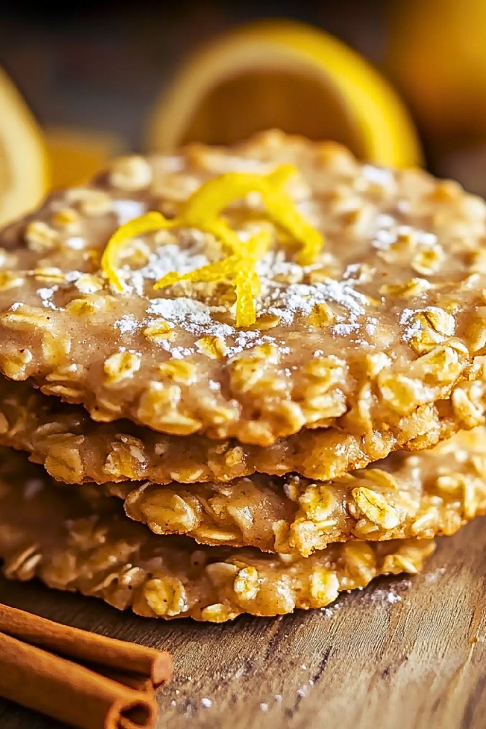 Zesty Lemon Oatmeal No-Bake Cookies Recipe