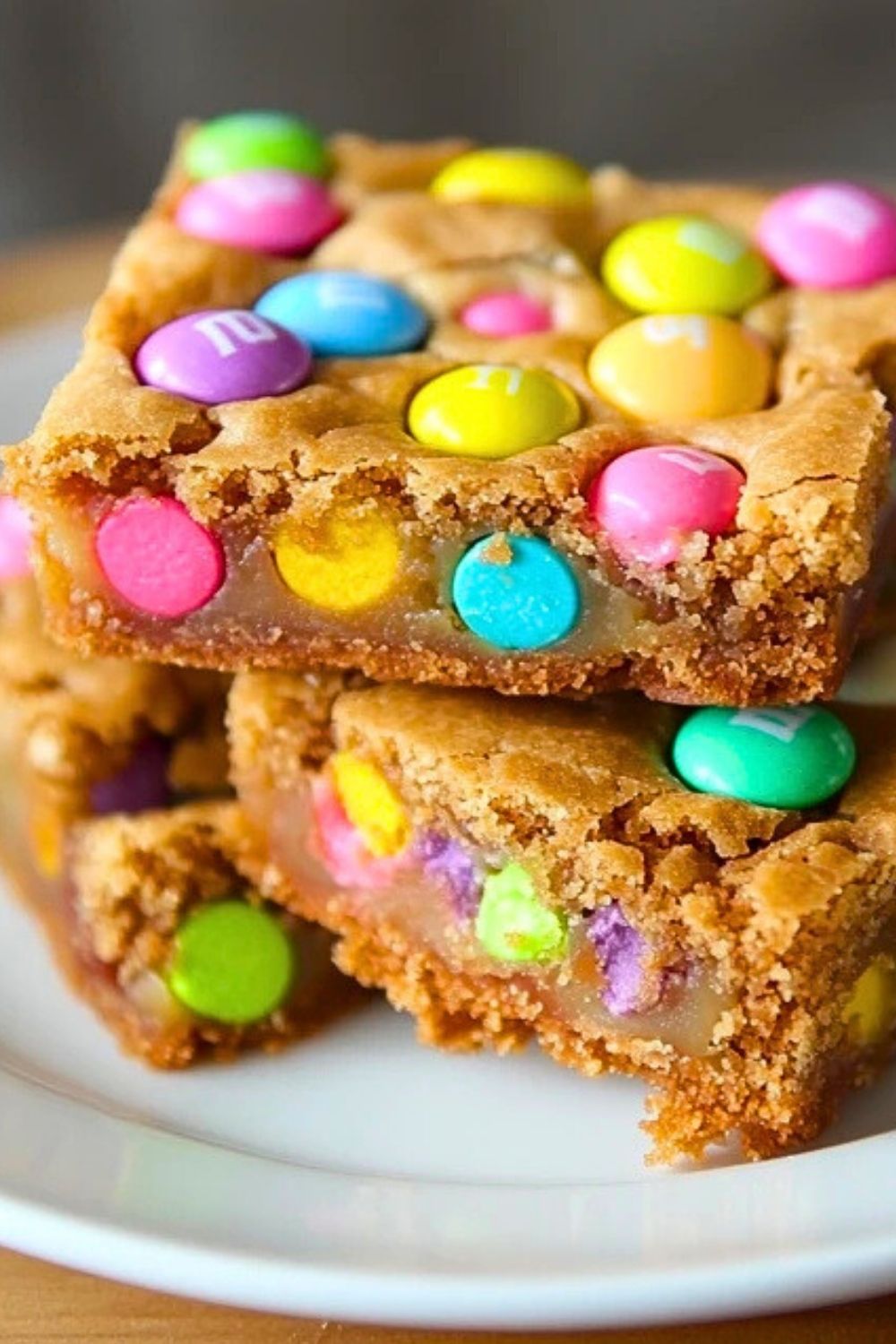 Easter M&M Cookie Bars Recipe