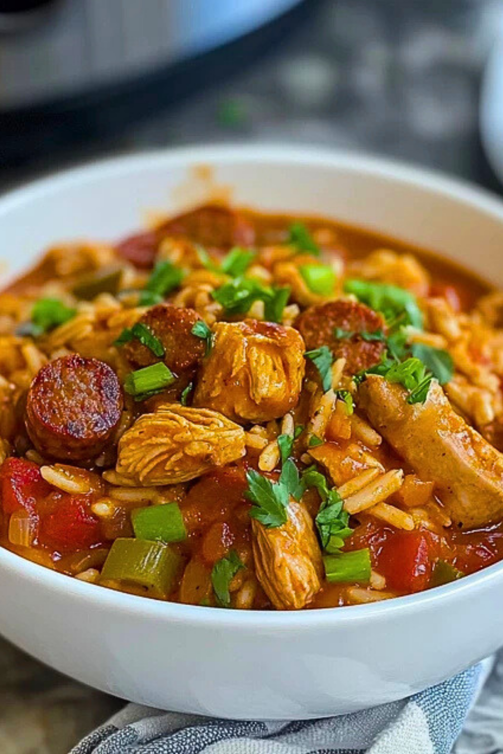 Instant Pot Chicken and Sausage Jambalaya
