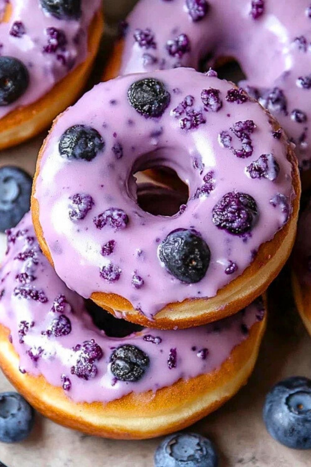 Baked Blueberry Cake Donuts Recipe