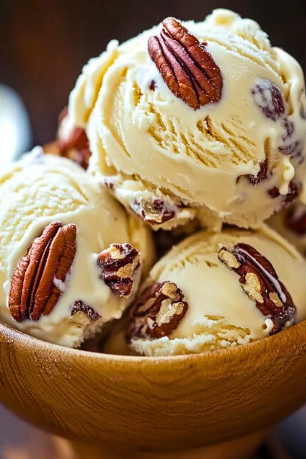 Homemade Butter Pecan Ice Cream