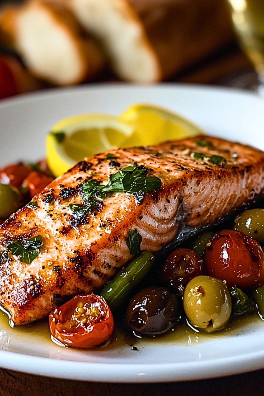 Healthy Mediterranean Salmon Dinner Recipe