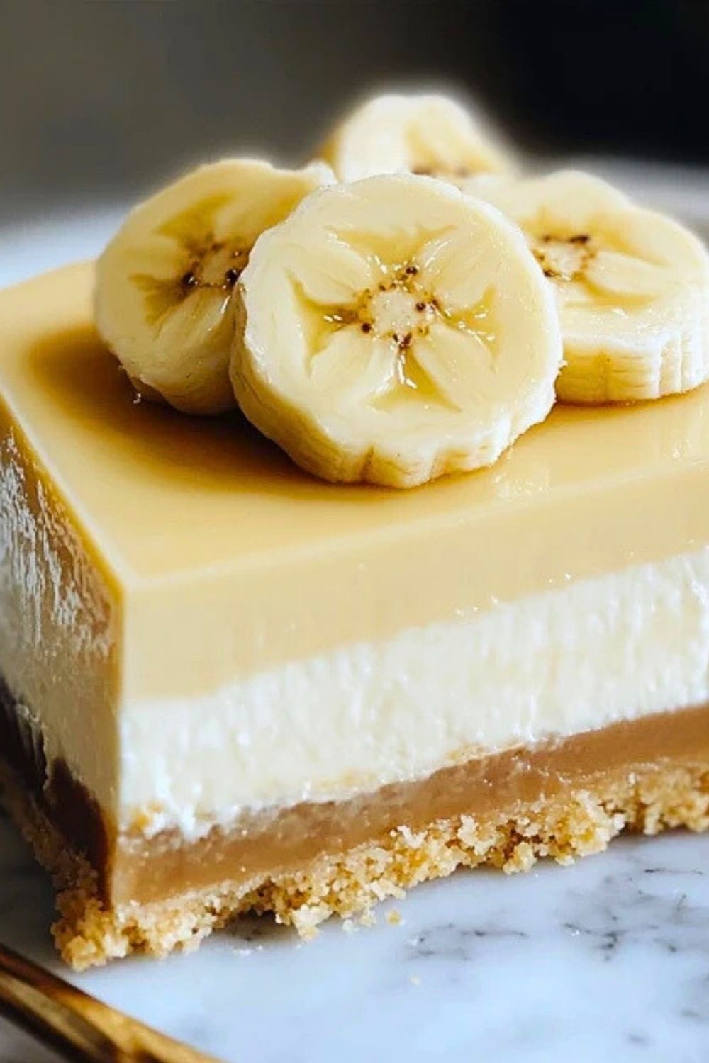 4 Ingredient Banana Greek Yogurt Cheesecake