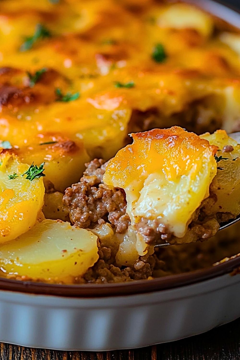 Easy Hamburger Potato Casserole