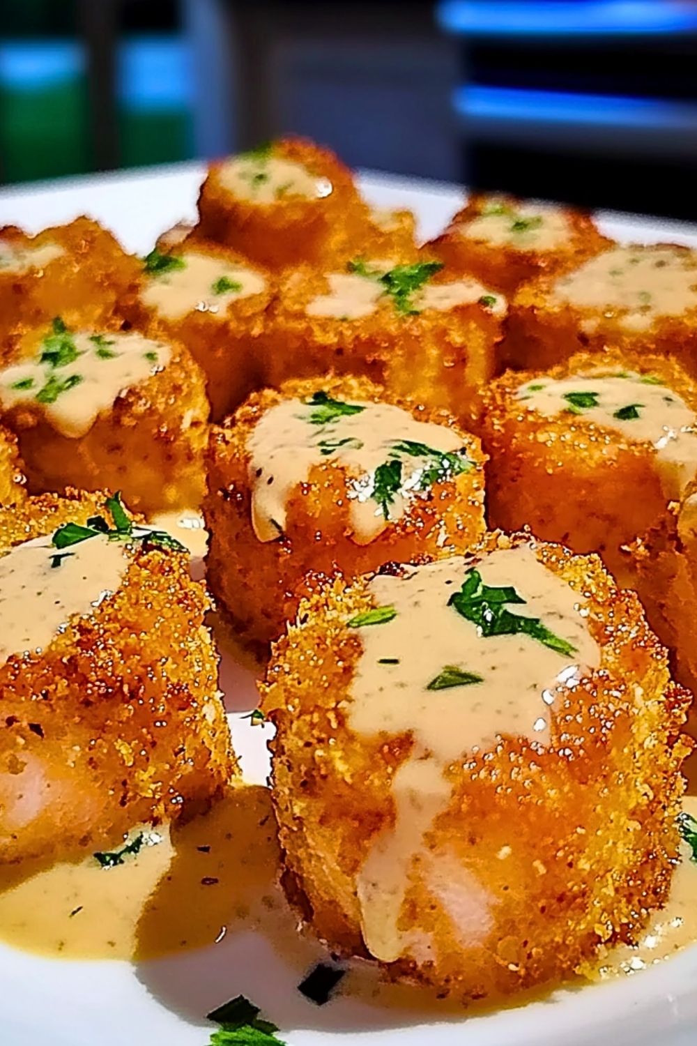 Crispy Bang Bang Salmon Bites