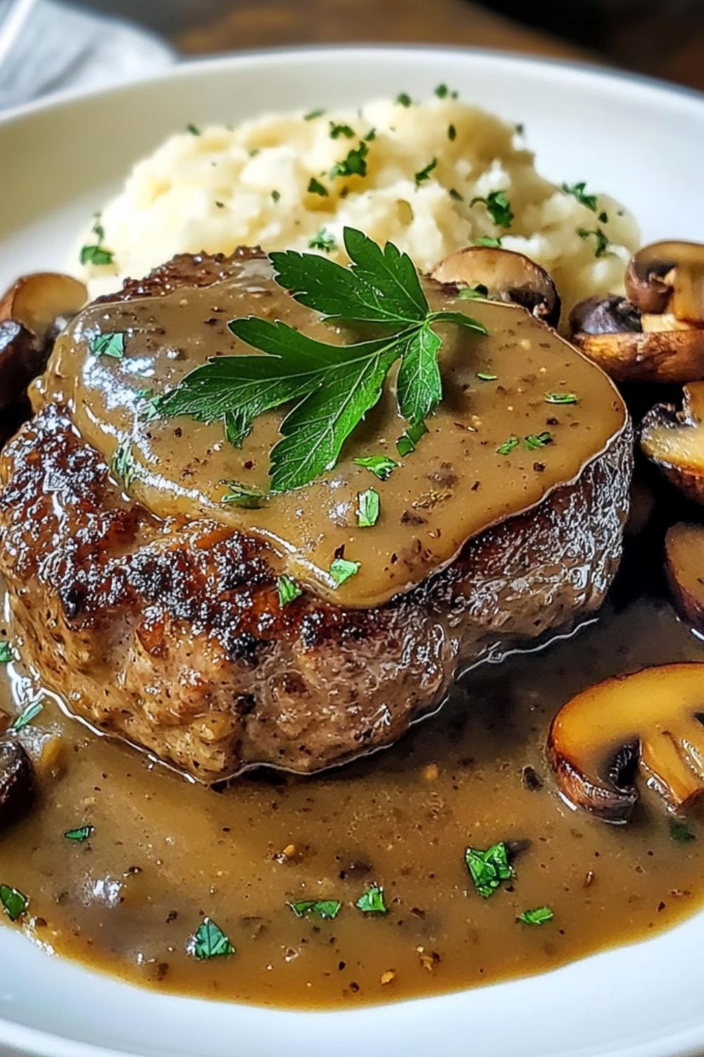 Salisbury Steak with Mushroom Gravy