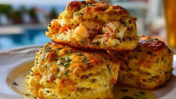 Crab Stuffed Cheddar Bay Biscuits