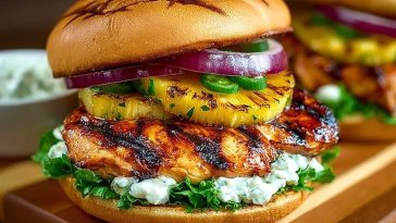 Grilled Hawaiian Chicken Sandwiches