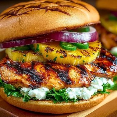 Grilled Hawaiian Chicken Sandwiches