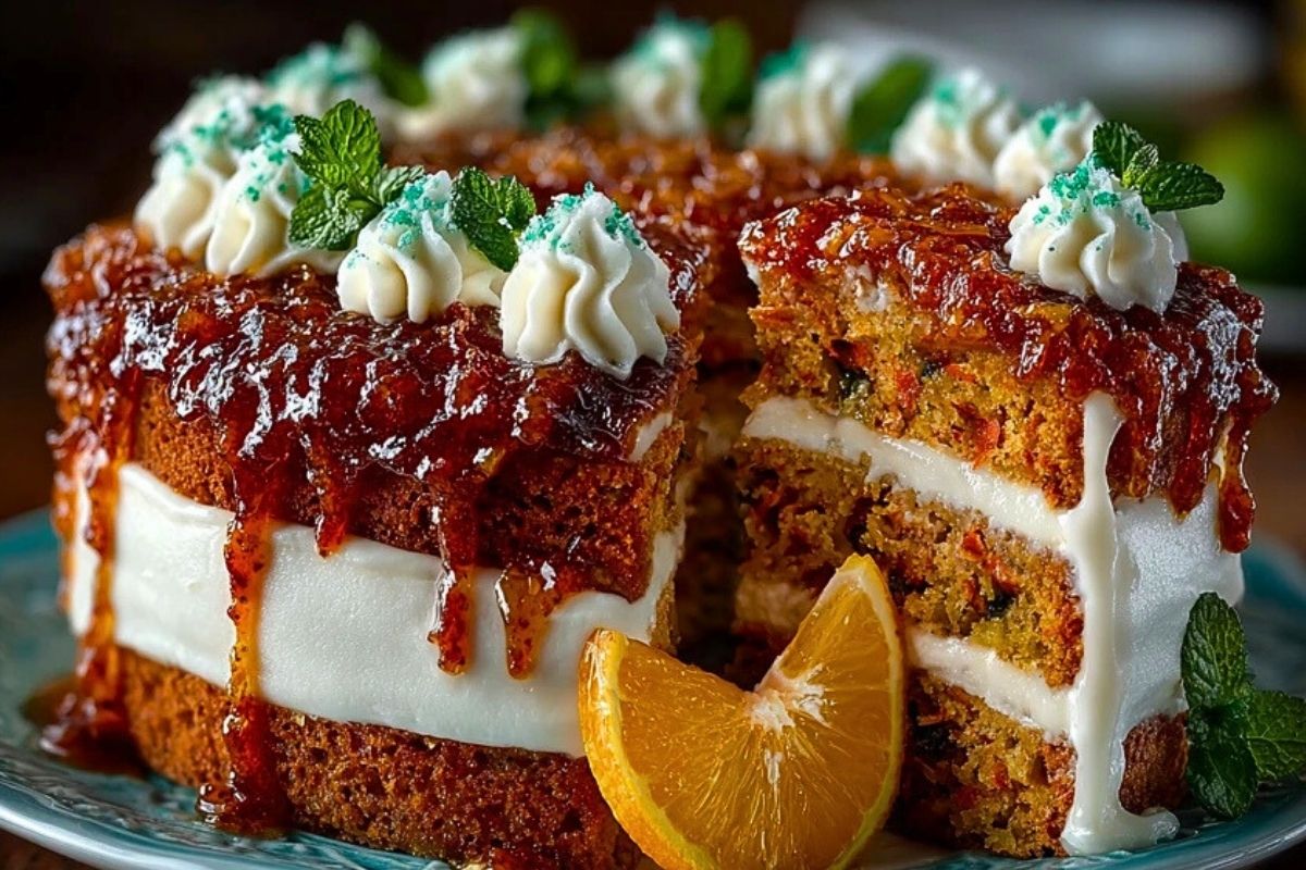 Hawaiian Carrot Pineapple Cake
