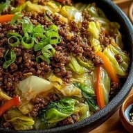 Healthy Chinese Ground Beef Cabbage