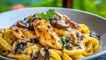 Heavenly Chicken Mushroom Pasta