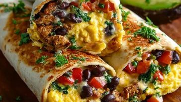 High Protein Breakfast Burritos