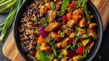 Next-Level Teriyaki Chicken Stir-Fry with Rainbow Veggies & Wild Rice