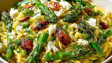 Orzo with Asparagus & Feta