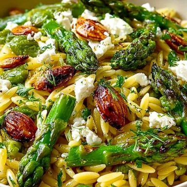 Orzo with Asparagus & Feta