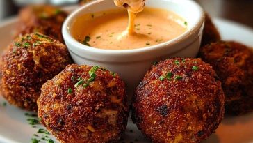 Reuben Balls with Spicy Thousand Island Dipping Sauce