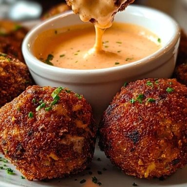 Reuben Balls with Spicy Thousand Island Dipping Sauce