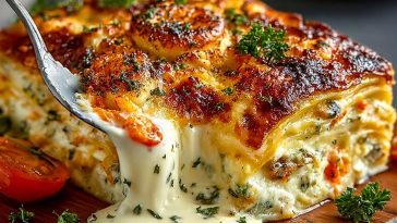 Seafood Lasagna Creamy Cheese