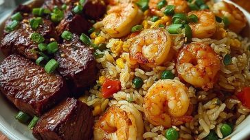 Shrimp and Steak Fried Rice