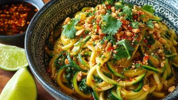 Zucchini Pad Thai Low Carb