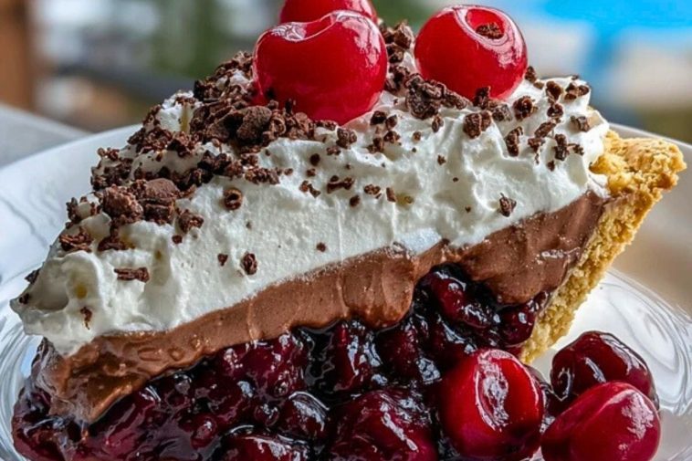 Chocolate Cherry Cream Pie
