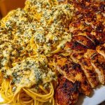 Creamy Garlic Parmesan Chicken with Cheesy Linguine