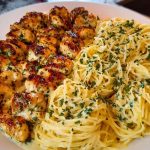 Creamy Garlic Parmesan Chicken with Cheesy Spaghetti 1