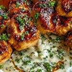 Creamy Garlic Sauce with Grilled Chicken Bites 1