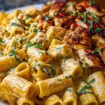 Creamy Velveeta Chicken Rigatoni with Mozzarella Garlic Sauce 1