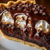 Decadent Hot Fudge Pie