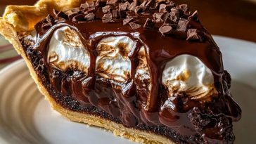 Decadent Hot Fudge Pie