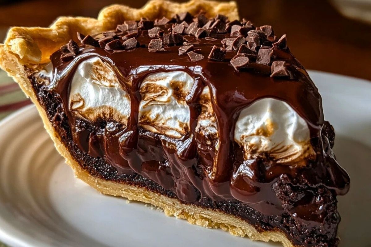 Decadent Hot Fudge Pie