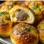 Garlic Parmesan Cheeseburger Bombs