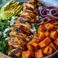 Loaded Grilled Chicken & Sweet Potato Power Bowl