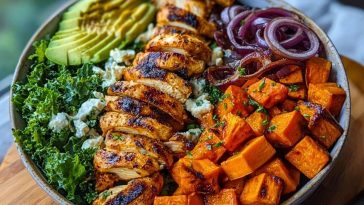 Loaded Grilled Chicken & Sweet Potato Power Bowl