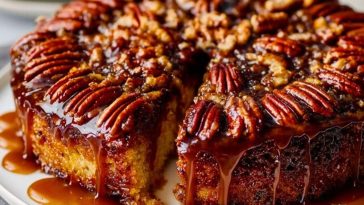 Pecan Upside Down Cake
